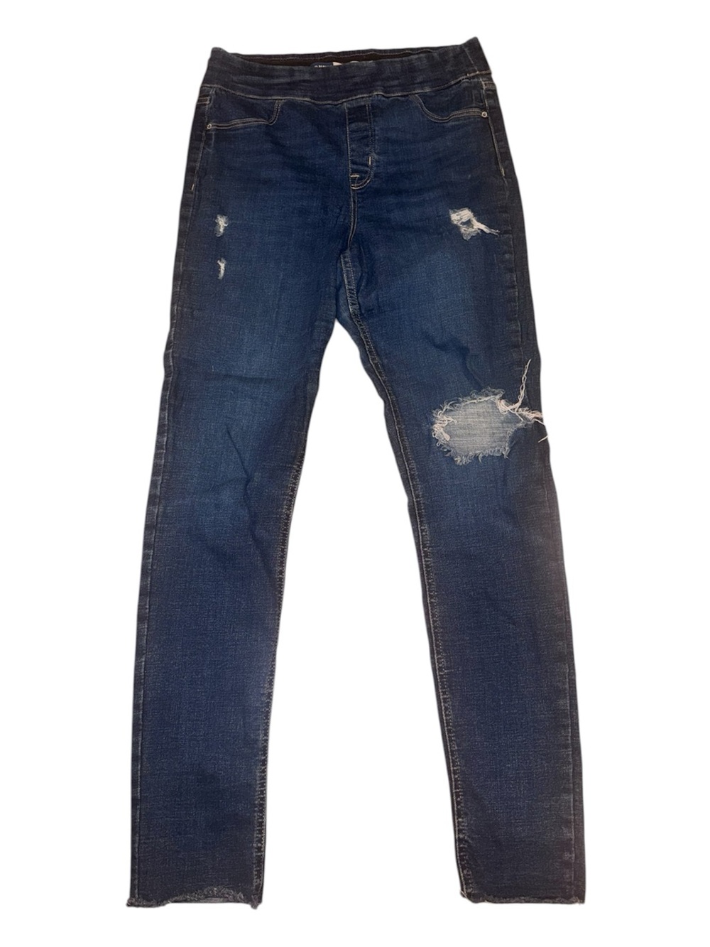 Old Navy Rockstar Skinny Jeggings Dark Blue Distressed Jeans